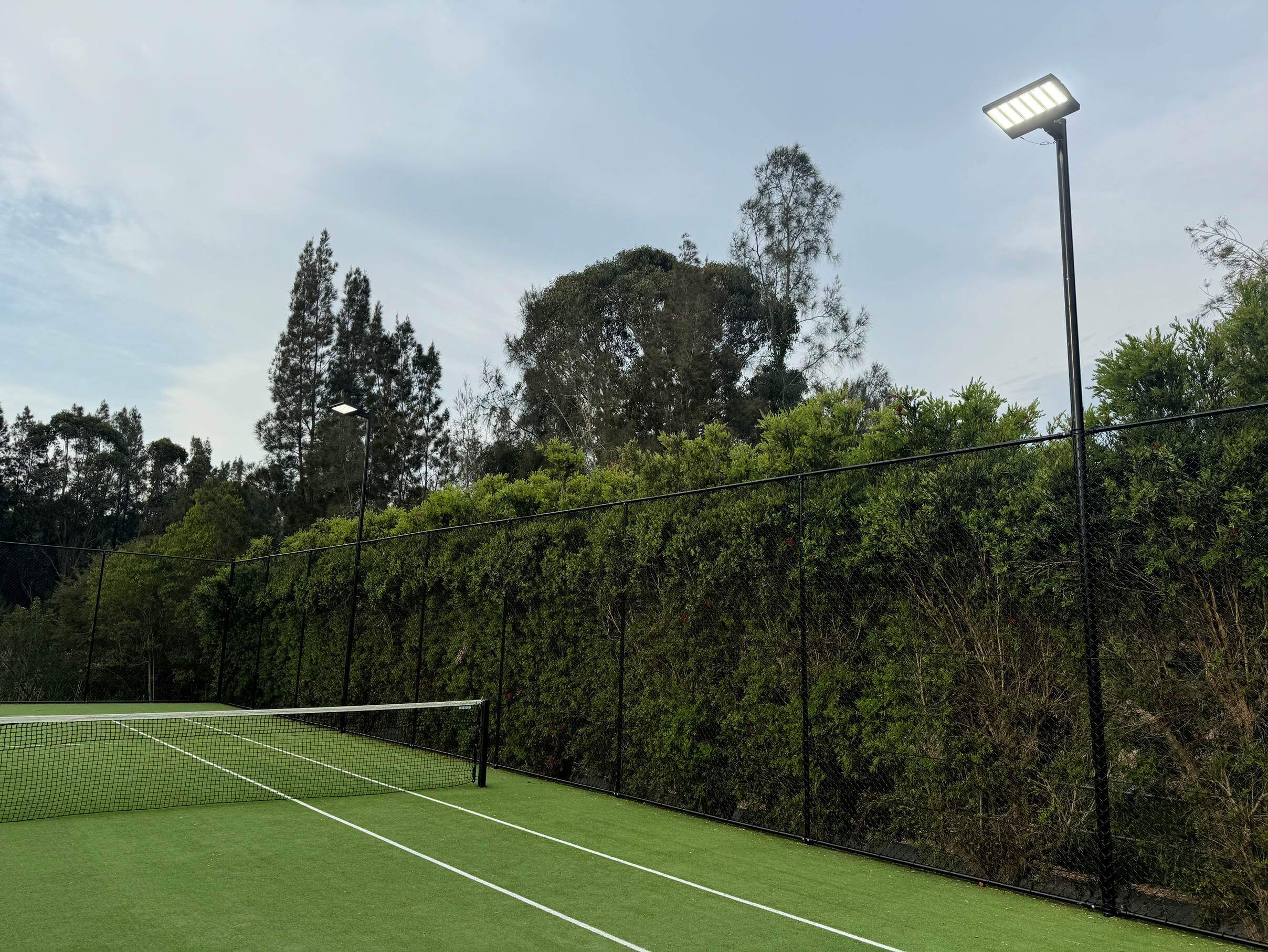 Tennis court lighting